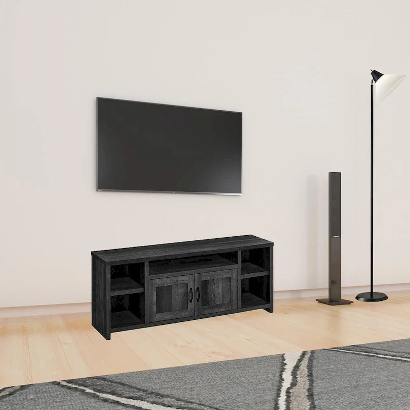 Meuble TV avec placards et étagères