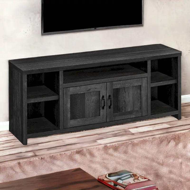 Meuble TV avec placards et étagères