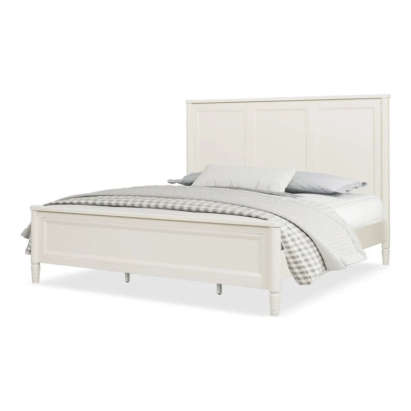 Cama clásica moderna de madera maciza