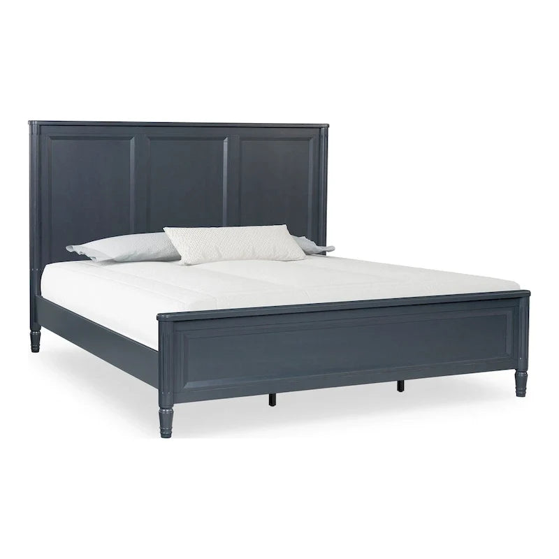 Cama clásica moderna de madera maciza