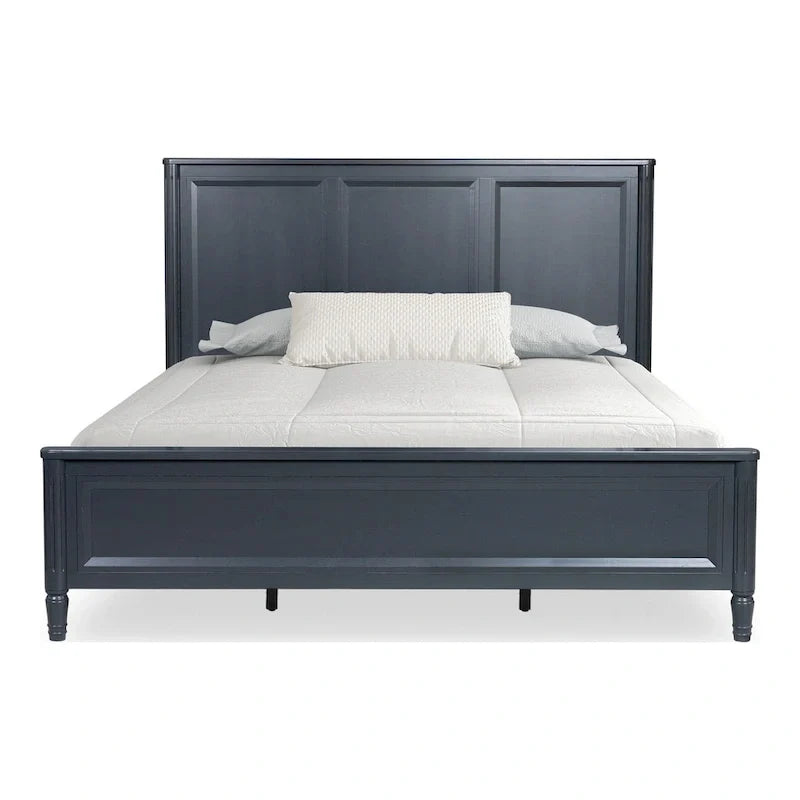 Cama clásica moderna de madera maciza