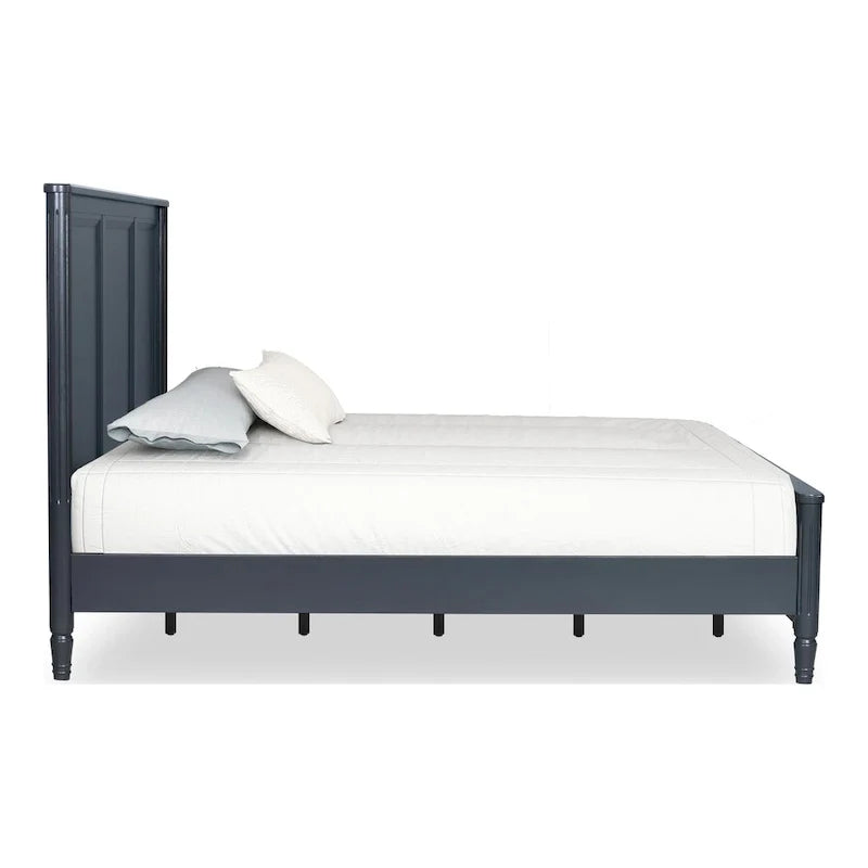 Cama clásica moderna de madera maciza