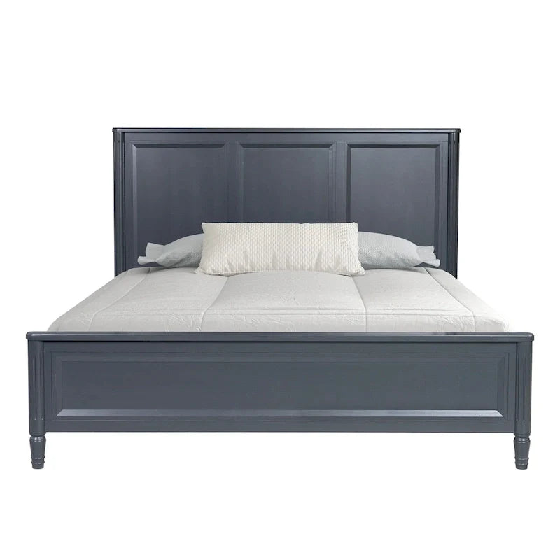 Cama clásica moderna de madera maciza