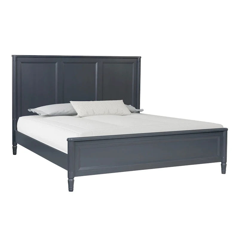 Cama clásica moderna de madera maciza