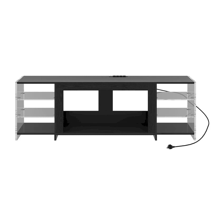 TV-Ständer und Multimedia-Entertainment-Center mit Regalen