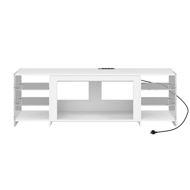 TV-Ständer und Multimedia-Entertainment-Center mit Regalen