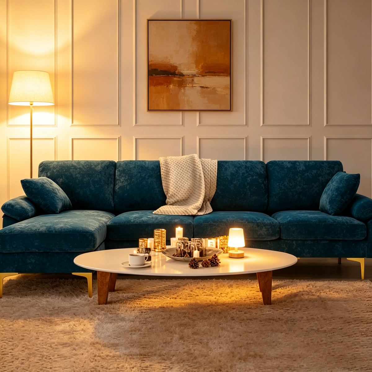 115 Ecksofa mit Ottomane