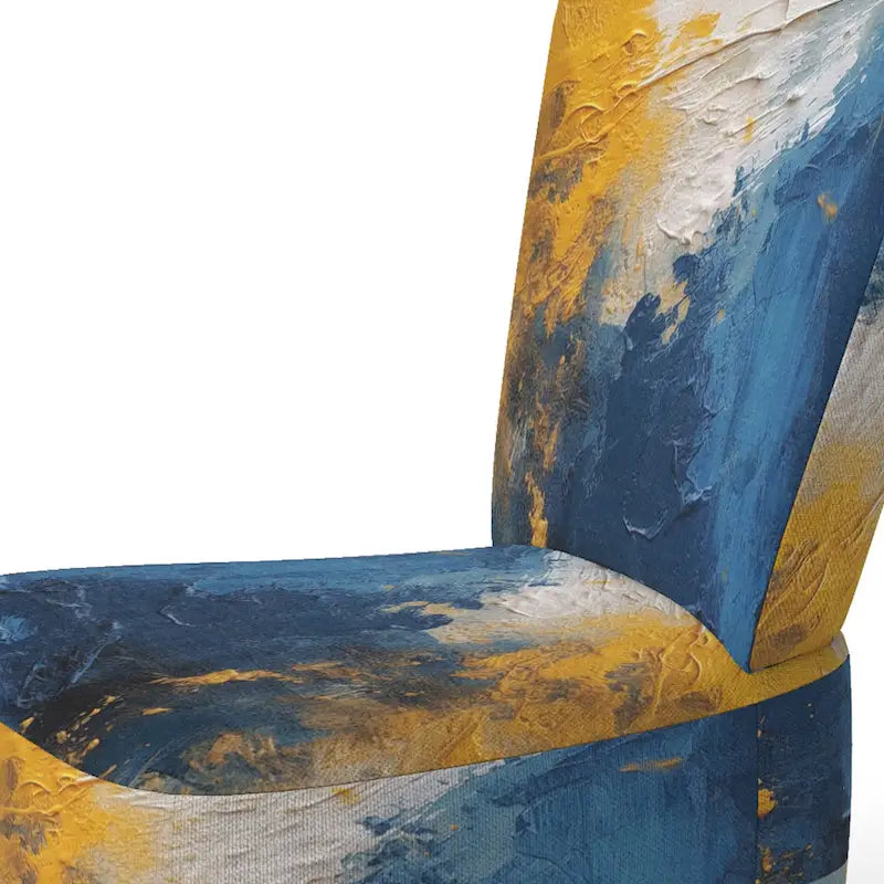 Sillón decorativo tapizado con diseño abstracto y moderno