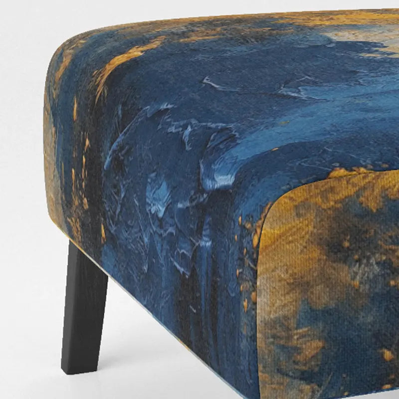 Sillón decorativo tapizado con diseño abstracto y moderno