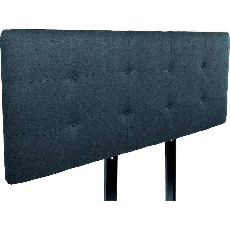 Cabecero tapizado azul marino