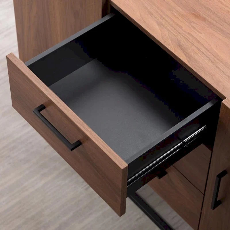Sideboard in Holzoptik mit 3 Schubladen und Anrichte