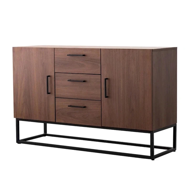 Sideboard in Holzoptik mit 3 Schubladen und Anrichte