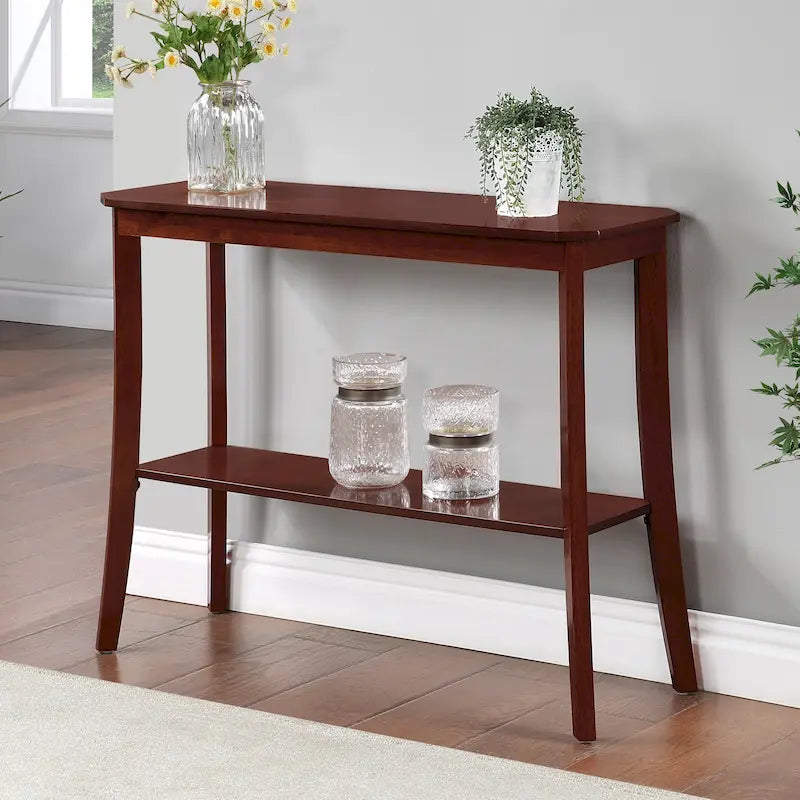 Série de tables d’entrée avec étagère de rangement