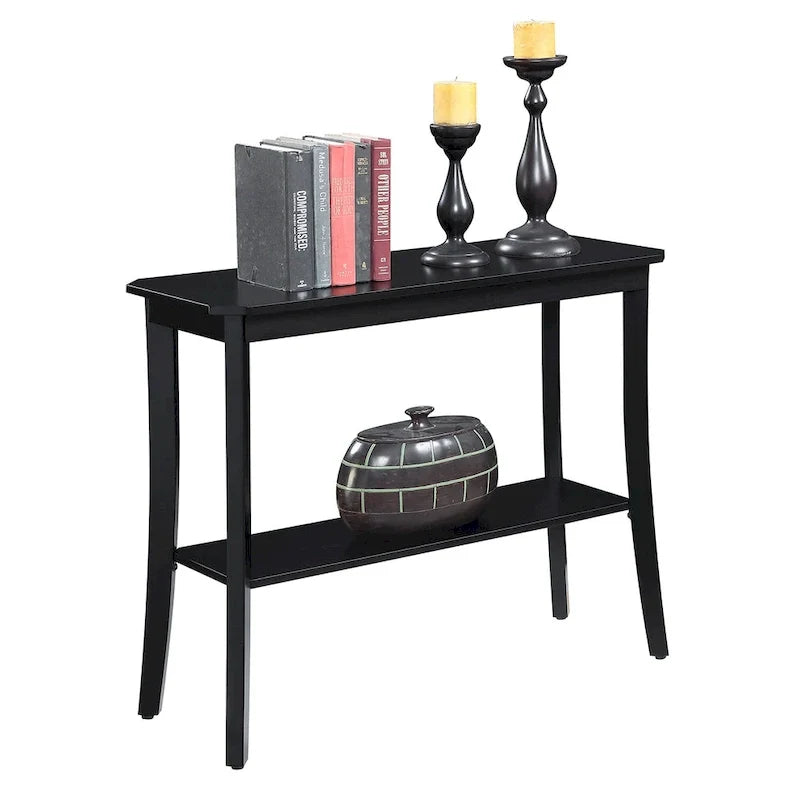 Série de tables d’entrée avec étagère de rangement
