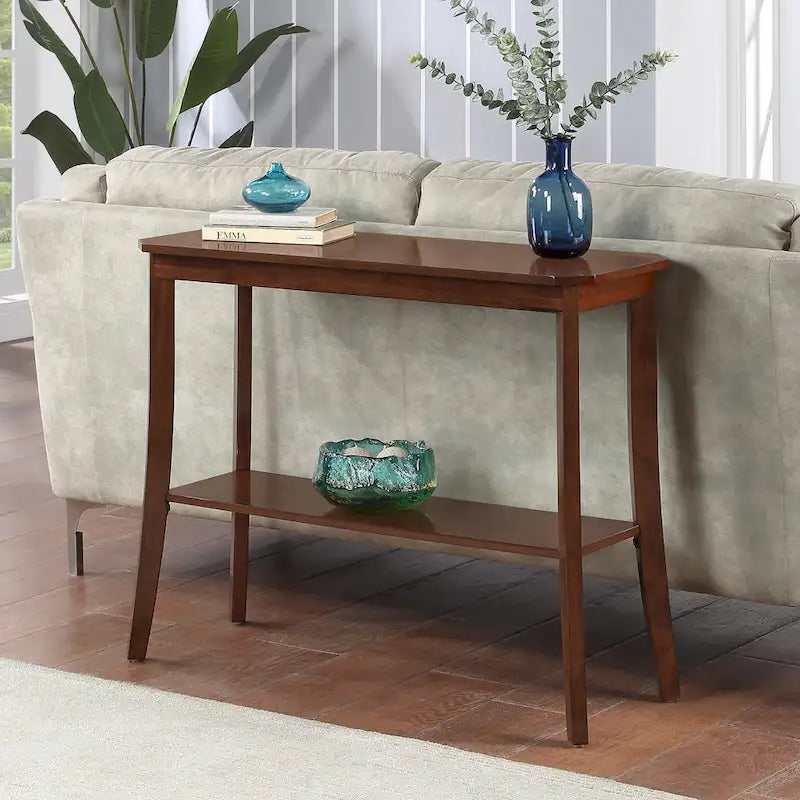 Série de tables d’entrée avec étagère de rangement
