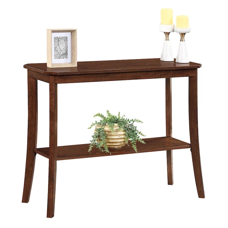 Série de tables d’entrée avec étagère de rangement