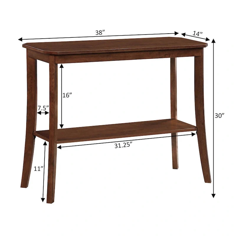 Série de tables d’entrée avec étagère de rangement