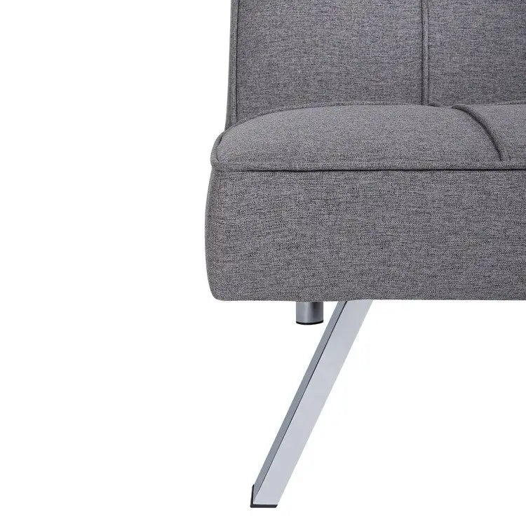 Canapé-lit futon moderne et confortable, convertible, en tissu de lin