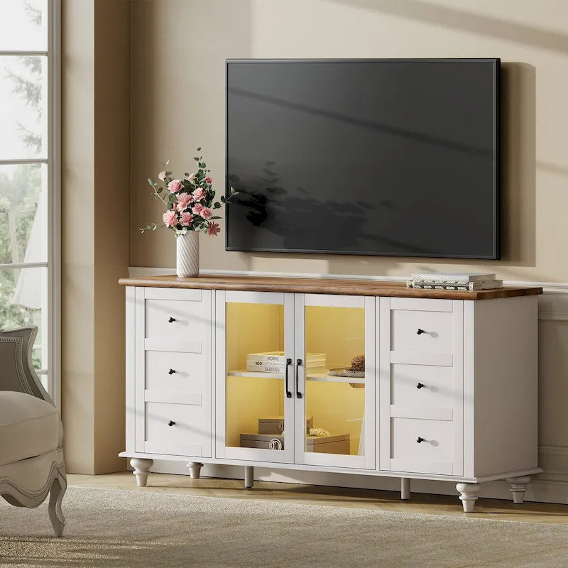 TV-Schrank/Aufbewahrungseinheit/Entertainment-Center mit Scheunenschiebetür
