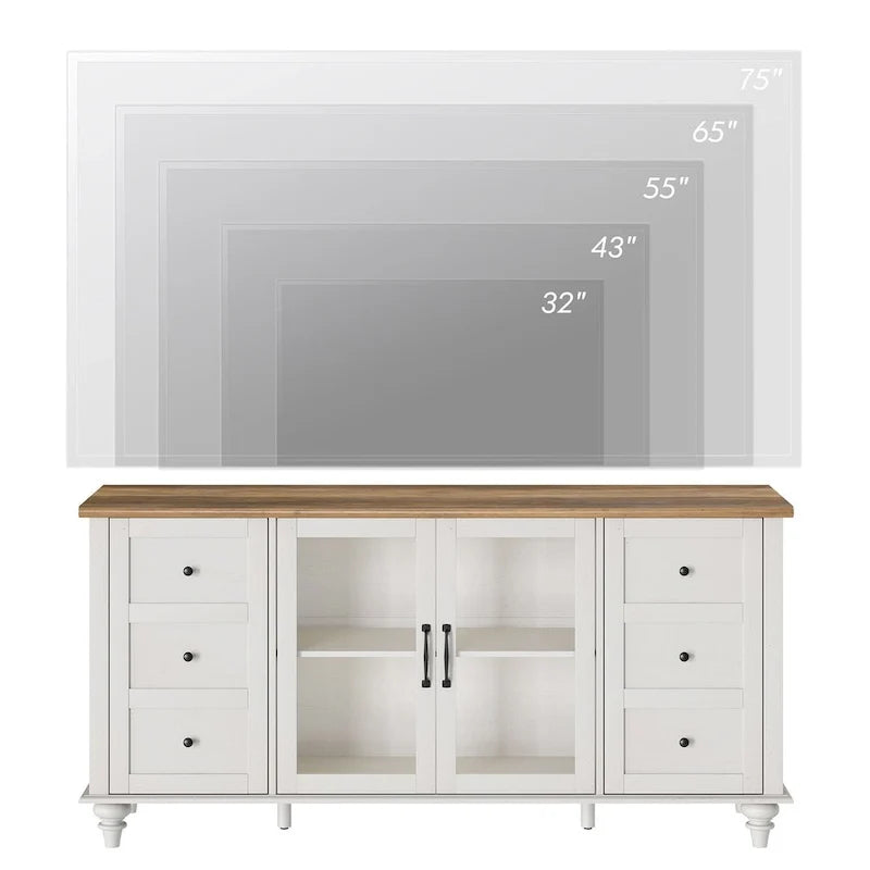 TV-Schrank/Aufbewahrungseinheit/Entertainment-Center mit Scheunenschiebetür