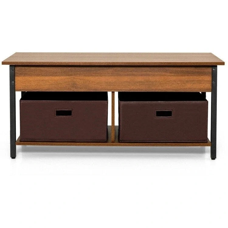 Mesa de centro multifuncional con tablero elevable