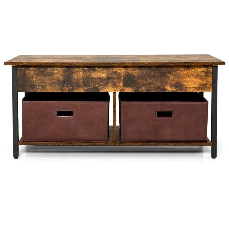 Mesa de centro multifuncional con tablero elevable