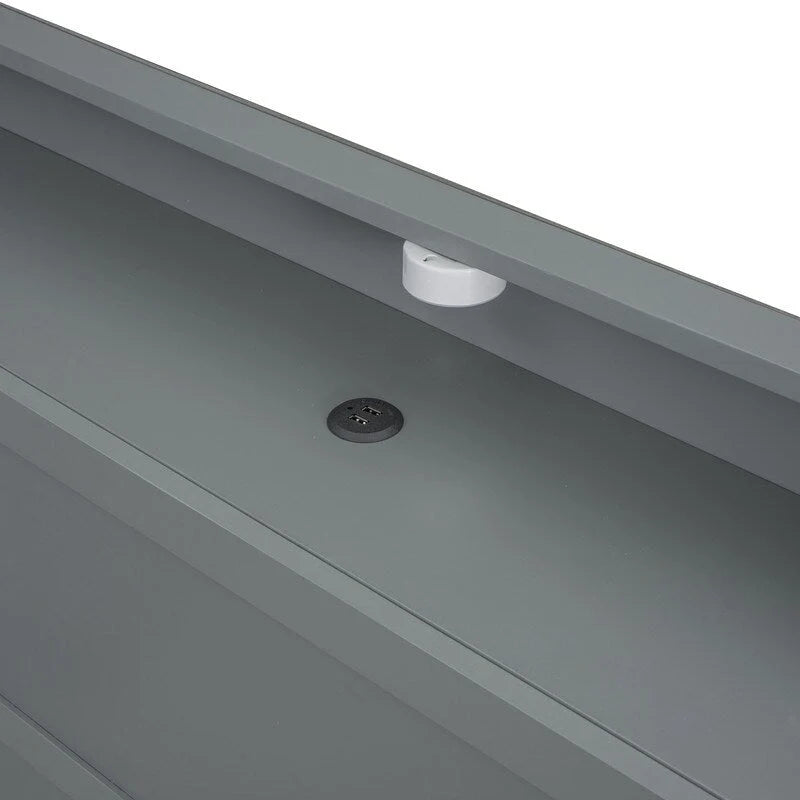 Éclairage LED et ports USB, format deux places / lit simple