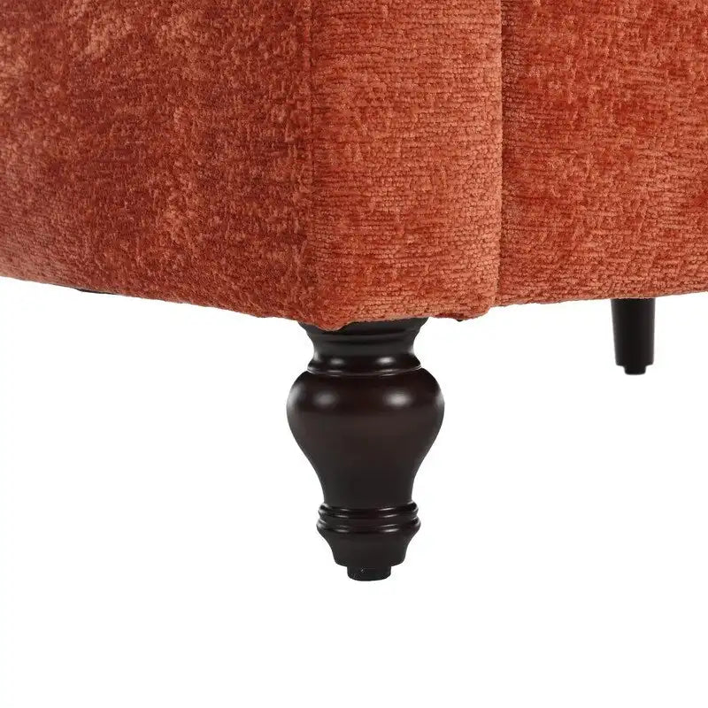 Fauteuil d’appoint moderne, fauteuil de détente à accoudoirs, structure en bois