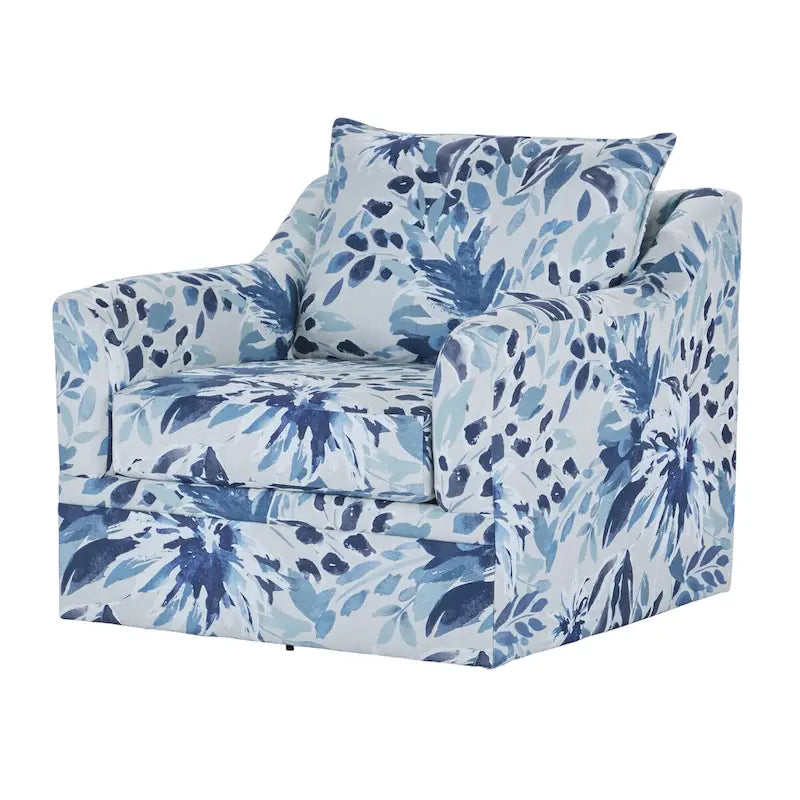 Sillón giratorio con respaldo acolchado