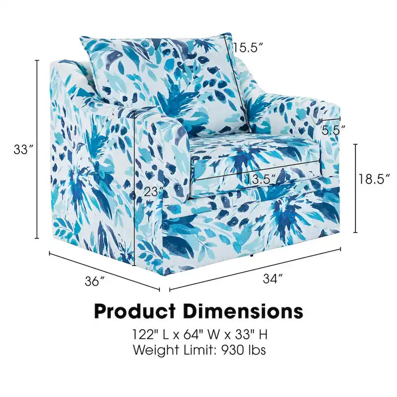 Drehstuhl mit Kissenlehne
