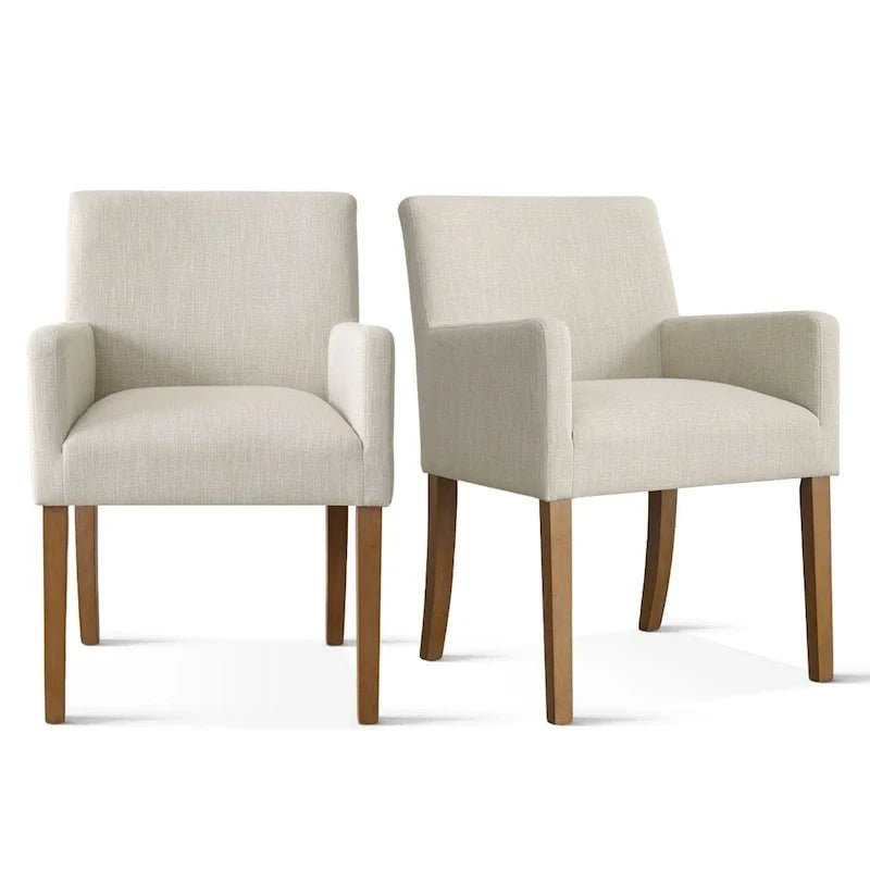 Sillón tapizado en lino