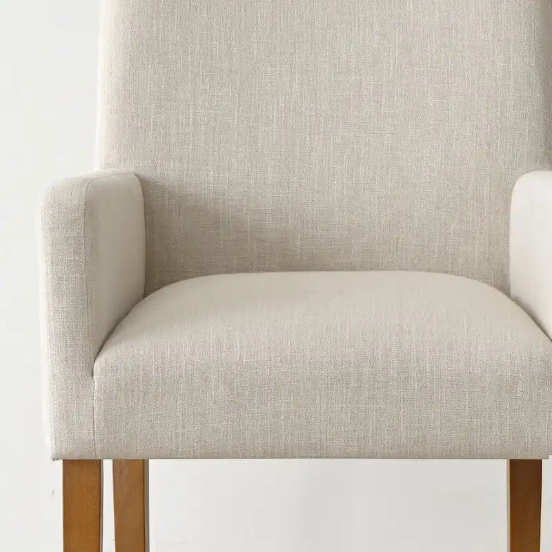 Sillón tapizado en lino