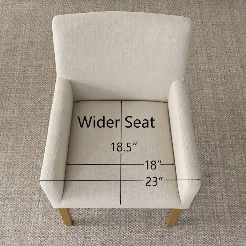 Sillón tapizado en lino