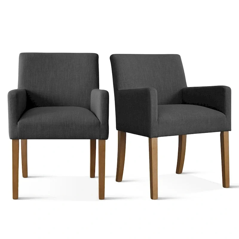 Sillón tapizado en lino