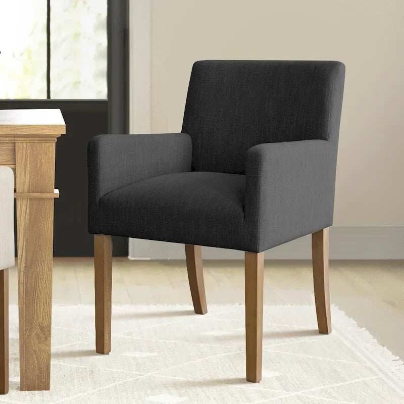 Sillón tapizado en lino