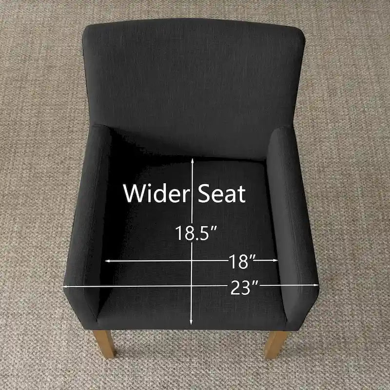 Sillón tapizado en lino