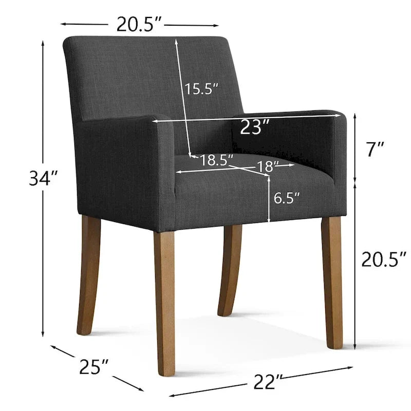 Sillón tapizado en lino