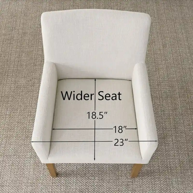 Sillón tapizado en lino