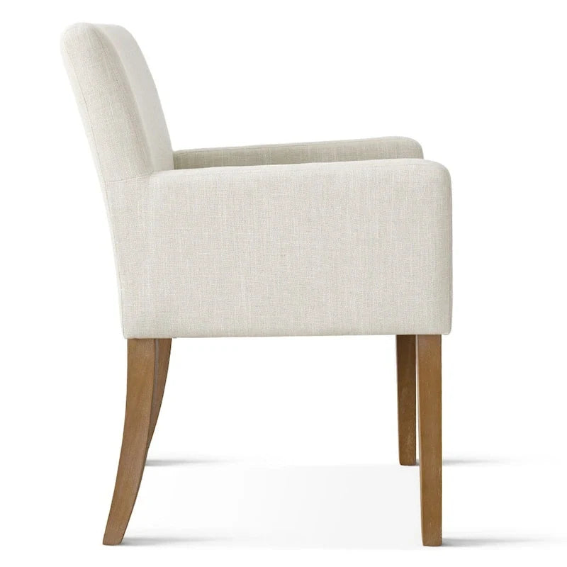 Sillón tapizado en lino