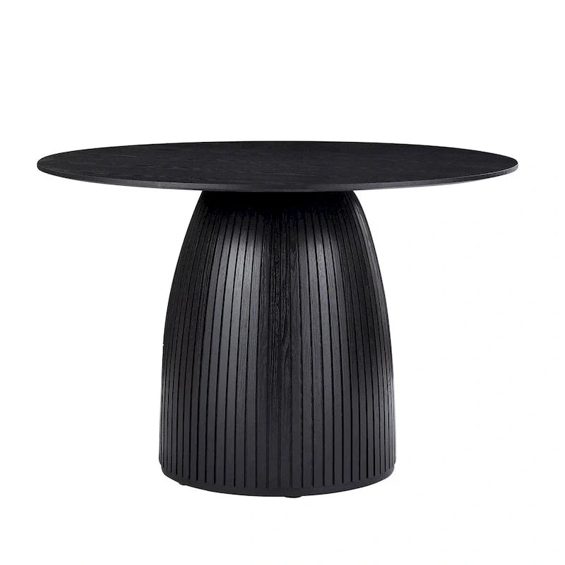 Mesa de comedor redonda, mesa de cocina para espacios pequeños, de MDF