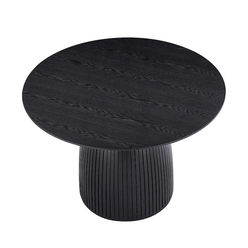 Mesa de comedor redonda, mesa de cocina para espacios pequeños, de MDF
