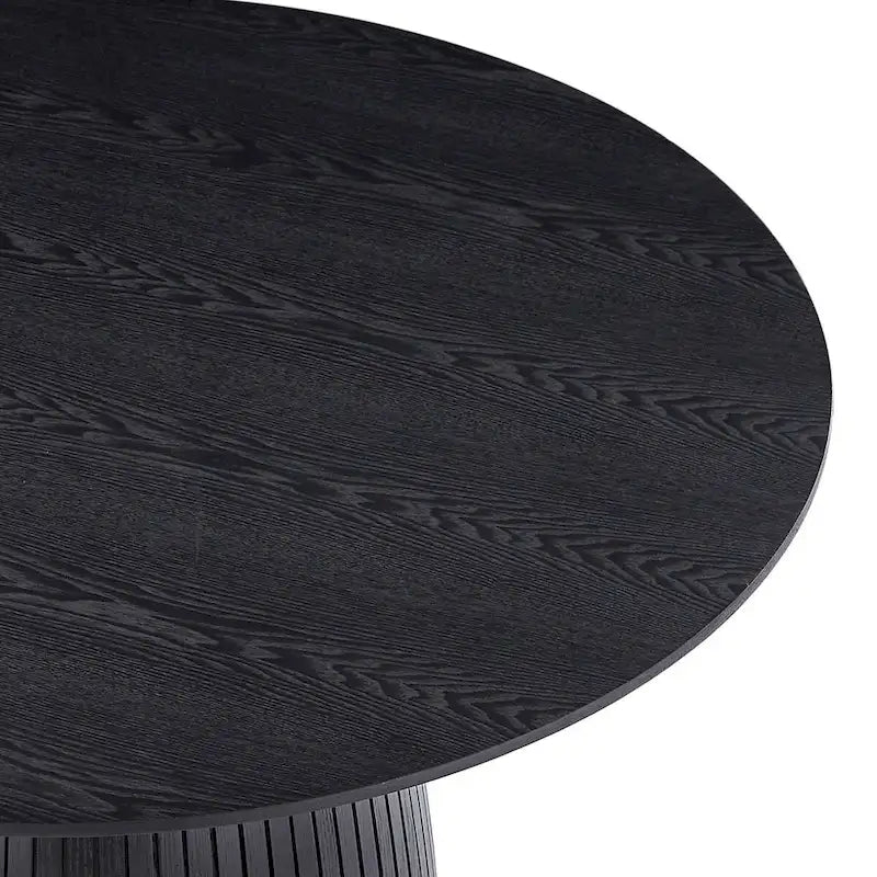 Mesa de comedor redonda, mesa de cocina para espacios pequeños, de MDF