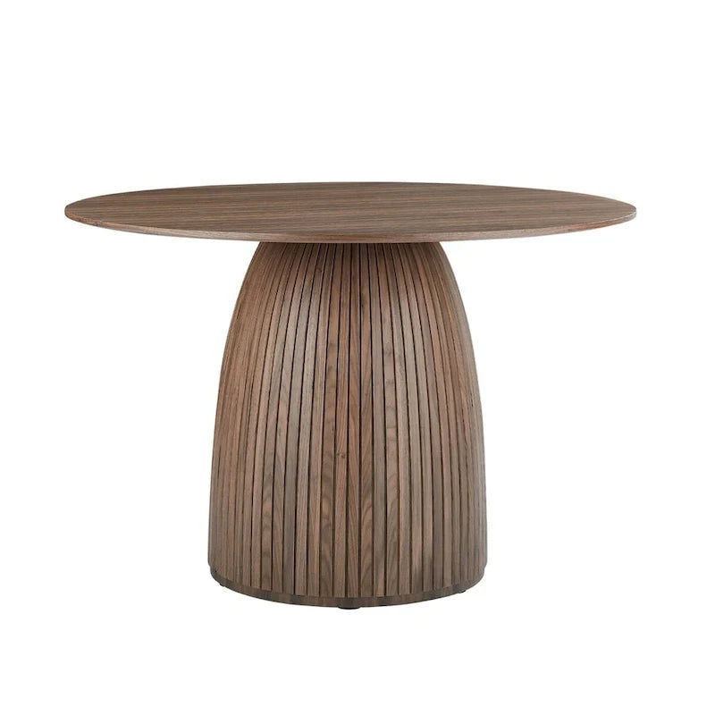 Mesa de comedor redonda, mesa de cocina para espacios pequeños, de MDF