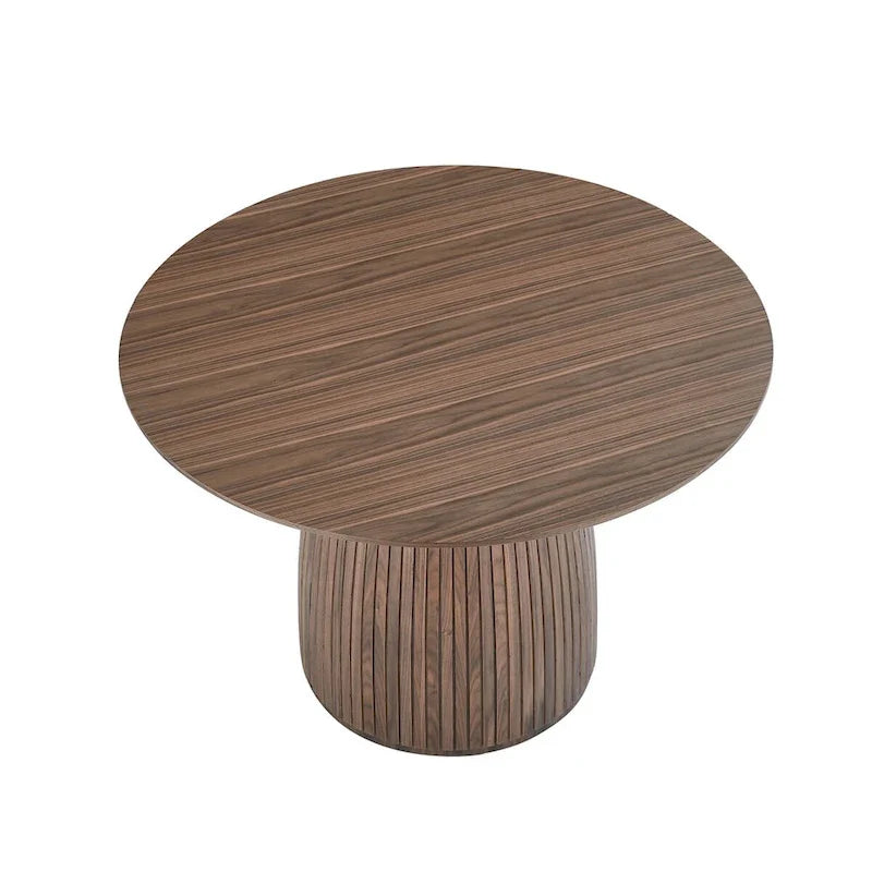 Mesa de comedor redonda, mesa de cocina para espacios pequeños, de MDF