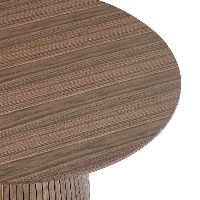 Mesa de comedor redonda, mesa de cocina para espacios pequeños, de MDF