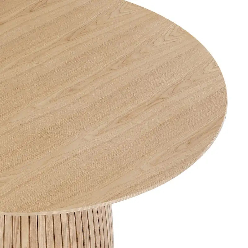 Mesa de comedor redonda, mesa de cocina para espacios pequeños, de MDF