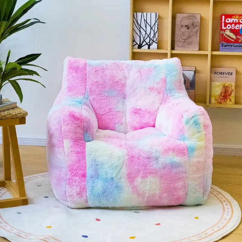 Sillón tipo puff de piel sintética, sofá de suelo para sala de estar, sofá relajante para dormitorio