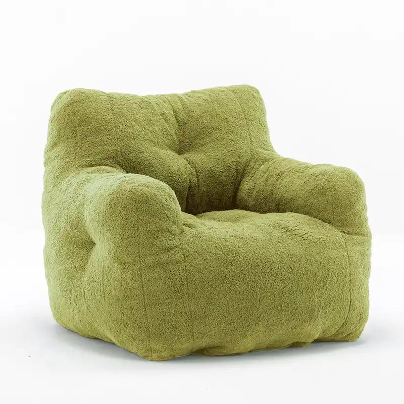 Sitzsack aus Kunstfellstoff, Bodensofa fürs Wohnzimmer, Schlafsofa fürs Schlafzimmer
