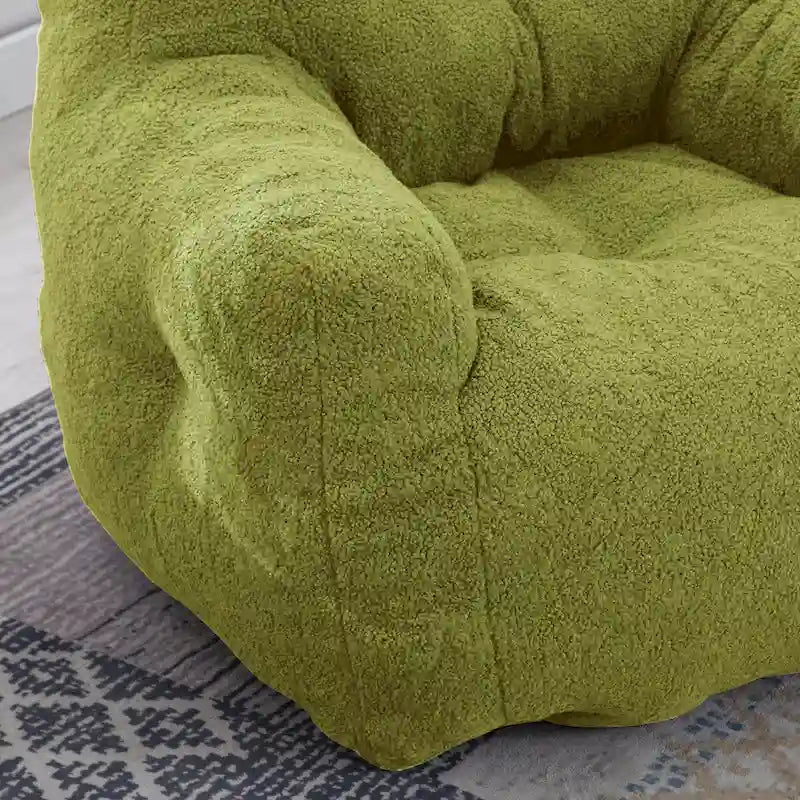 Sitzsack aus Kunstfellstoff, Bodensofa fürs Wohnzimmer, Schlafsofa fürs Schlafzimmer