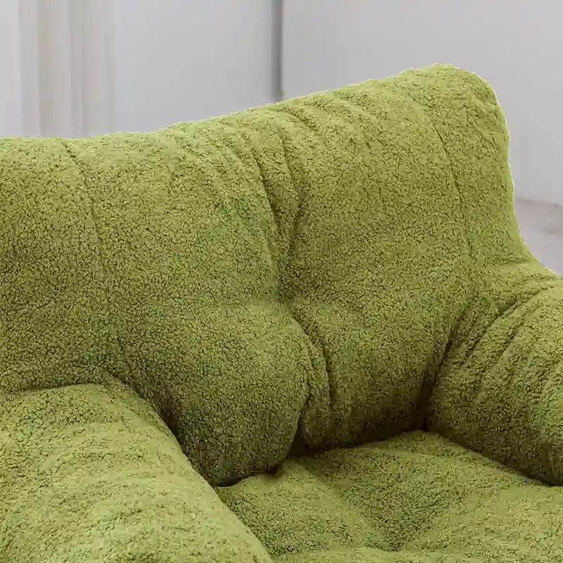 Sitzsack aus Kunstfellstoff, Bodensofa fürs Wohnzimmer, Schlafsofa fürs Schlafzimmer